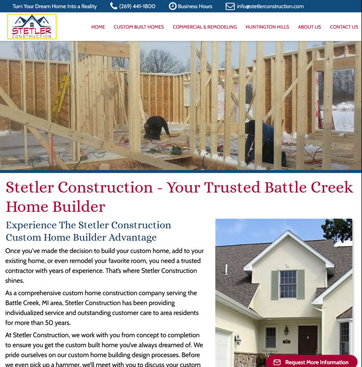 Web Design for Home Builders in Kalamazoo