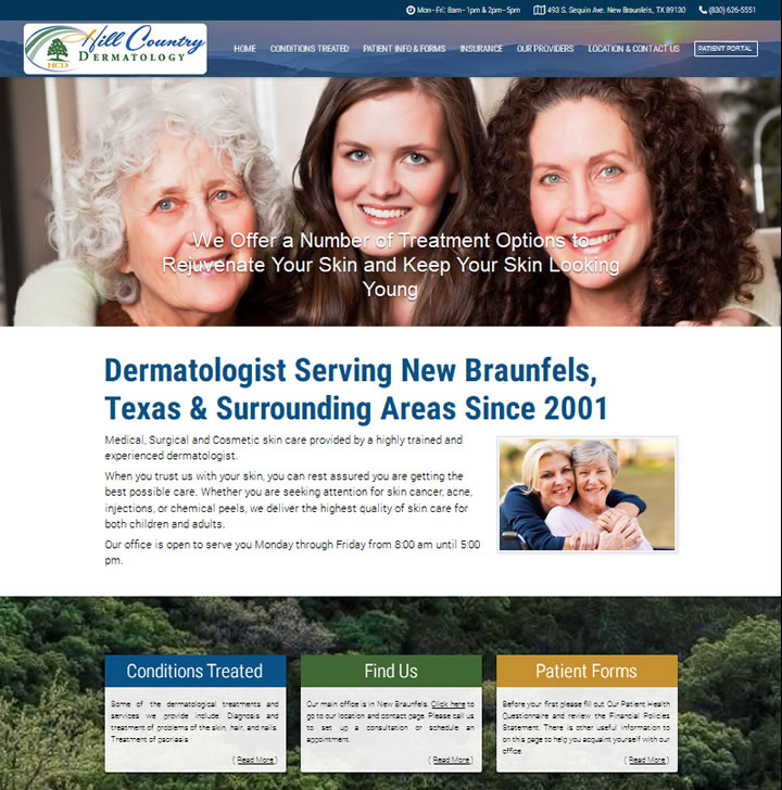 Image of website for Dermatologist
