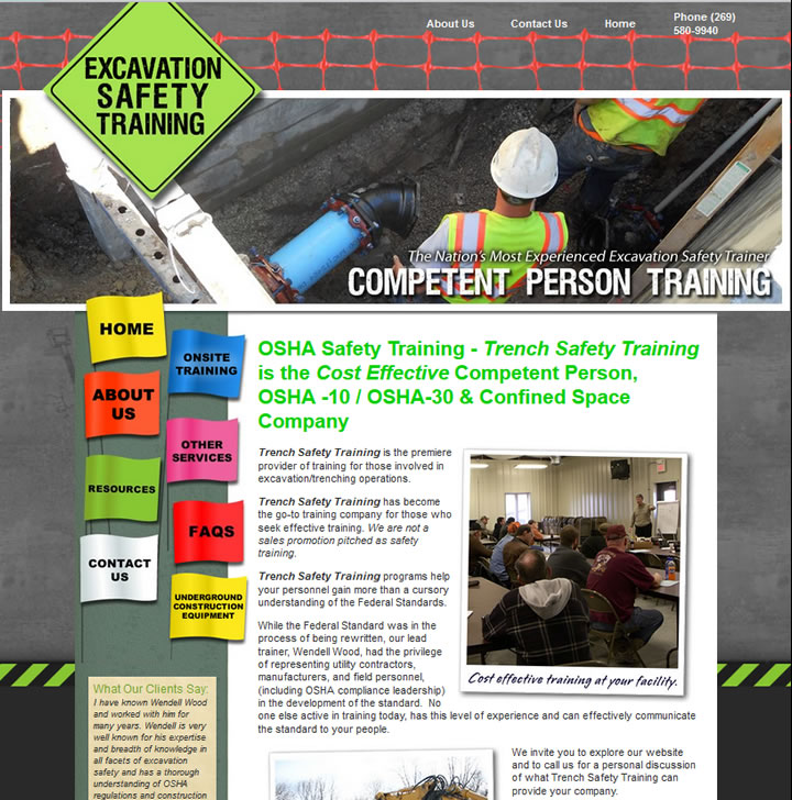 Trench Safety Training website.